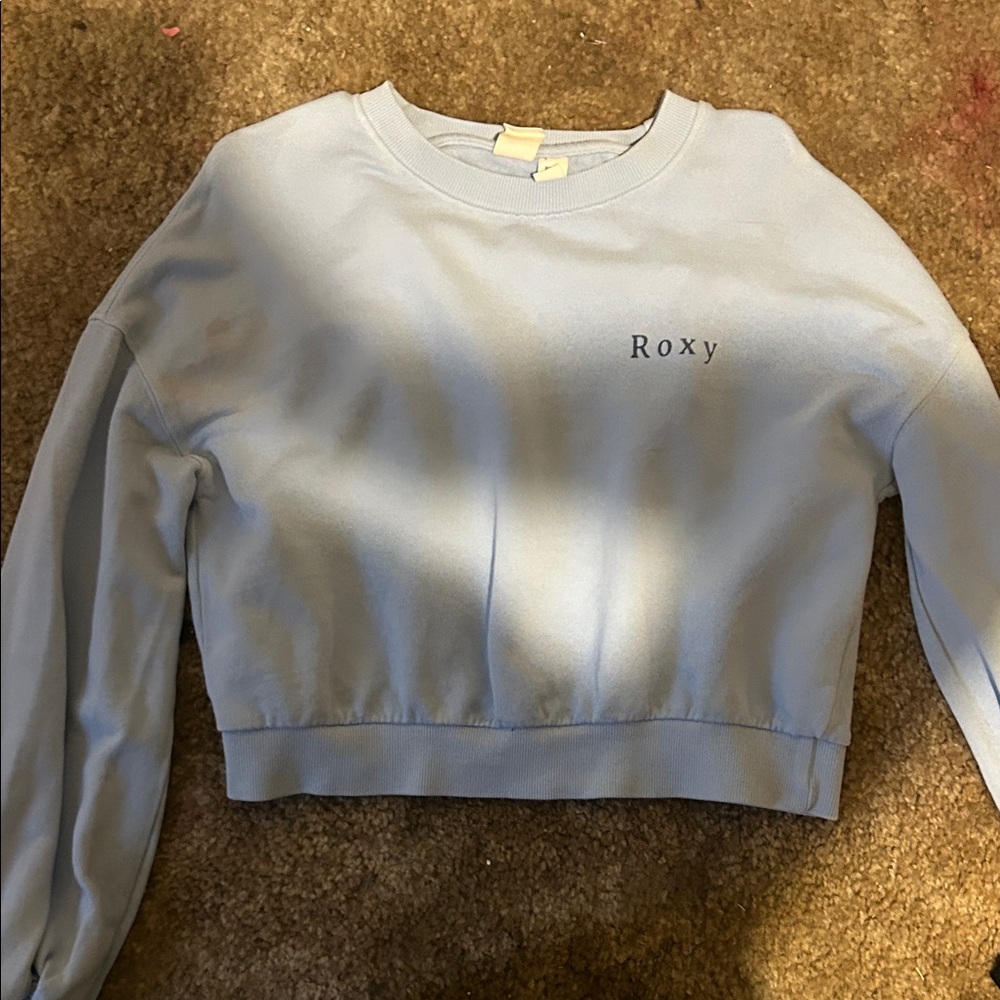 Roxy Women's Soft Blue Crew Neck Sweater